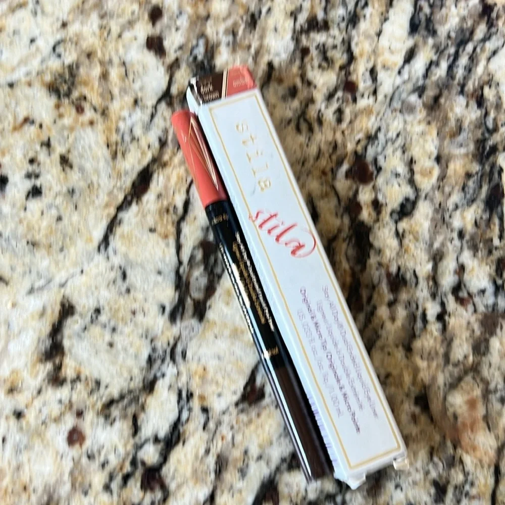 🐶💕Stila Dual Ended Liquid Eye Liner Amber & Dark Brown